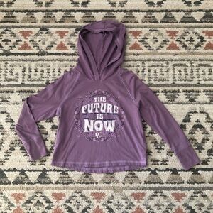 ☀️3/$20 OshKosh B'gosh Purple Hoodie The Future is Now